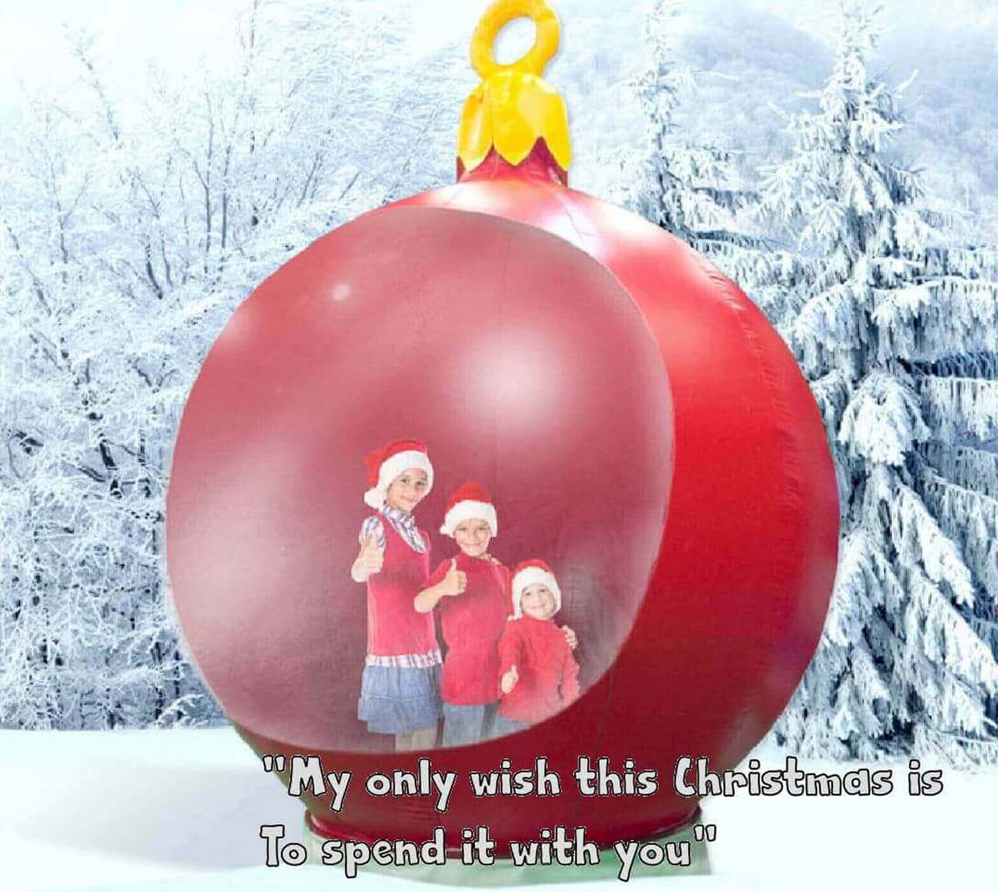 Giant Christmas Bauble Photo Booth Hire