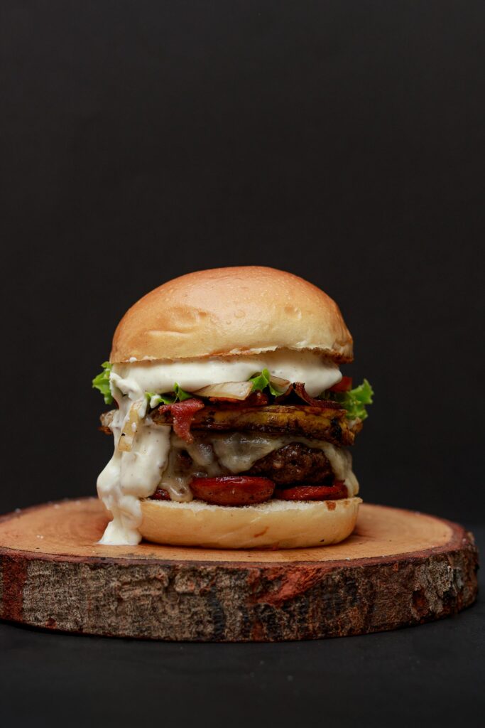 Malted Cheese On A Burger